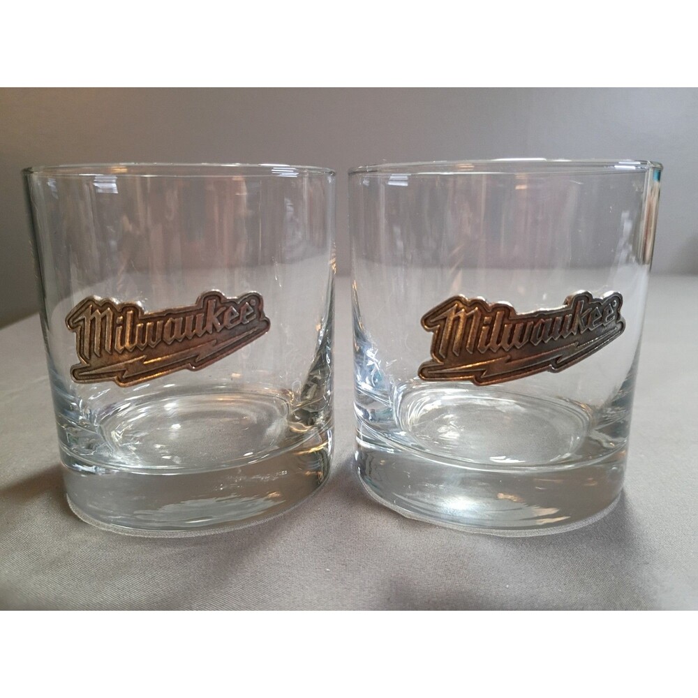 Milwaukee Tools Rocks Whiskey Glass Set of 2 (16 oz)